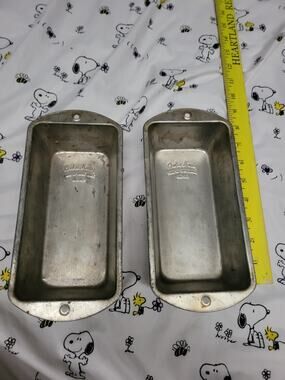 Bake King No. H2 7 5/8 x 3 7/8 x 2 1/4 Loaf Bread Cake Pan BakeKing Pan x 2